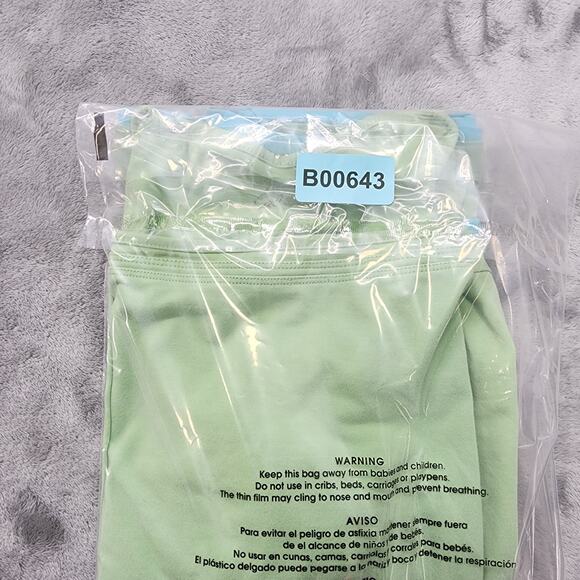 Cabela's Top Womens M Reg Green Blue Layered Look 3/4 Sleeves Stretch Cotton - Picture 9 of 9